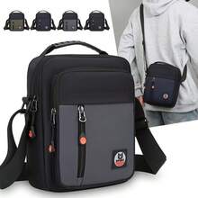 Large Capacity Men's Crossbody Bag For Notebook And Work - 灰色 - 查看 1