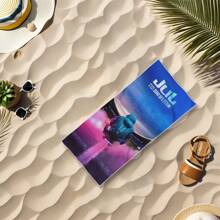 1 buc. Prosop de plajă Jul C'est Quand Quil Seteint - Prosop din microfibră super absorbant, cu uscare rapidă, cu design vibrant de artă spațială, moale și ușor, potrivit pentru yoga, înot, surfing și plajă, articole esențiale pentru plajă, accesorii de plajă, plutitor pentru piscină