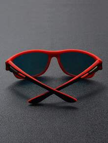 1 件时尚运动风格男士眼镜，彩色镜片，轻巧便携，户外骑行跑步装饰眼镜 - 彩色 - 查看 6