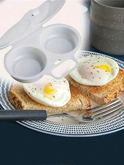 1pc Microwave Egg Boiler, Poached Egg Maker, Egg Steamer Mould
