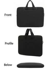 1 件简约轻便大容量笔记本电脑斜挎包，适合 11 英寸/13 英寸/14 英寸笔记本电脑、平板电脑、硬盘、充电器、旅行友好型电脑手提包，适合返校学校用品包，适合学校工作笔记本电脑包，适合女士 Mac Book Casemacbook Case 大学必备笔记本电脑内胆包 - 彩色 - 查看 5