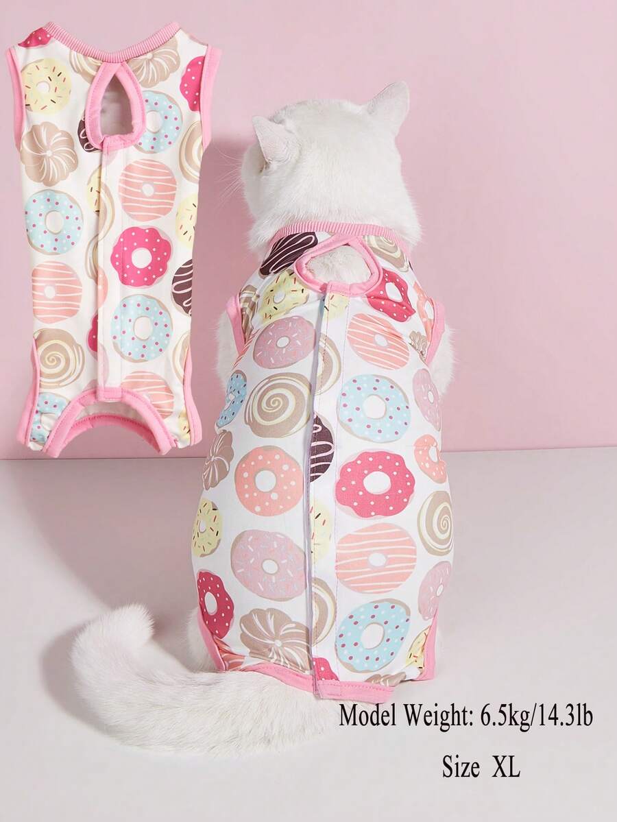 柔软薄款猫咪绝育服，防舔保暖，适用于术后或断奶后的猫咪