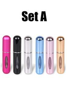 6Pcs Travel Perfume Bottle Refillable Portable Mini Atomizer Spray Refill Bottle Women Pocket Dispenser Cologne Sprayer 5ml - Multicolor - View 9