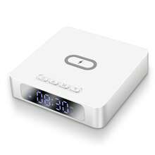 3 In 1 Wireless Charger, Time Display, Alarm Clock For Bedroom, Bedside, Living Room, Table, Home, Office, Desk, Fast Charging Dock Station Compatible With IPhone 17 16 15 14 13 12 11 Pro Max/Mini/Plus/XR/XS/X/8, Compatible With AirPods 2/3/4/Pro/Pro 2, Compatible With Samsung S25/S23/S22/S21/S20/, Galaxy Buds - White - View 11