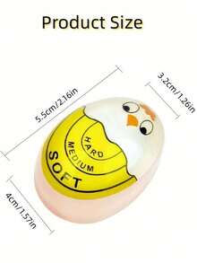 3 件变色煮蛋计时器 - 用灵敏的指示器准确测量煮熟的硬鸡蛋和软鸡蛋，变色指示器告诉鸡蛋何时煮好