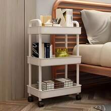 TAIMASI 3-Tier/4-Tier Adjustable Storage Rack - Heavy Duty Space-Saving Shelf For Bedroom/Kitchen/Camping | Multi-Functional & Easy Assembly | Seasonal Uses: • Back-To-School Dorm Organizer • Thanksgiving Pantry Helper • Christmas Home Gift • New Year Storage Solution - trắng - Xem 6
