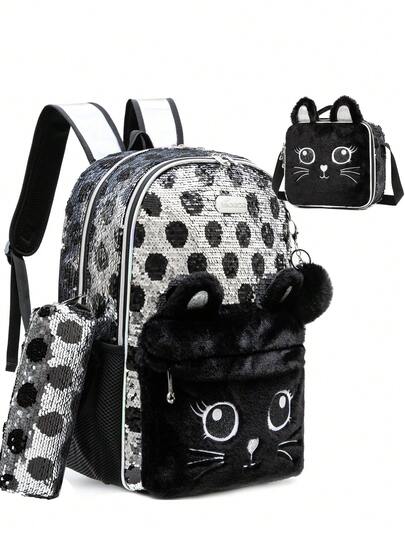 Cute Girls Backpack, Beautiful And Practical, Suitable For School Use, With Crossbody Bag, Includes School Supplies, Back To School Essential