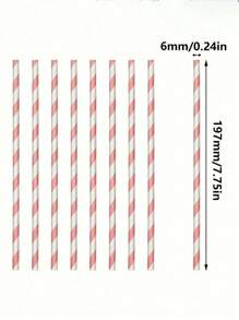 10/25/50pcs Black And White Cow Patterned Paper Straws, Disposable Cutlery Straws Suitable For Birthdays, Holidays, Parties, Homes, Bars, Drinks Shops, Picnics, Party Supplies,School Supplies