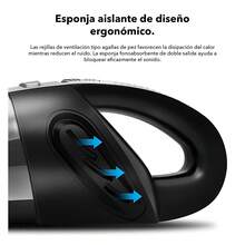 Aspiradora de Mano Inalámbrica con Succión Potente – Recargable, Portátil, con Filtro Lavable y Múltiples Boquillas para Auto, Hogar, Oficina y Mascotas - Negro - Ver 8