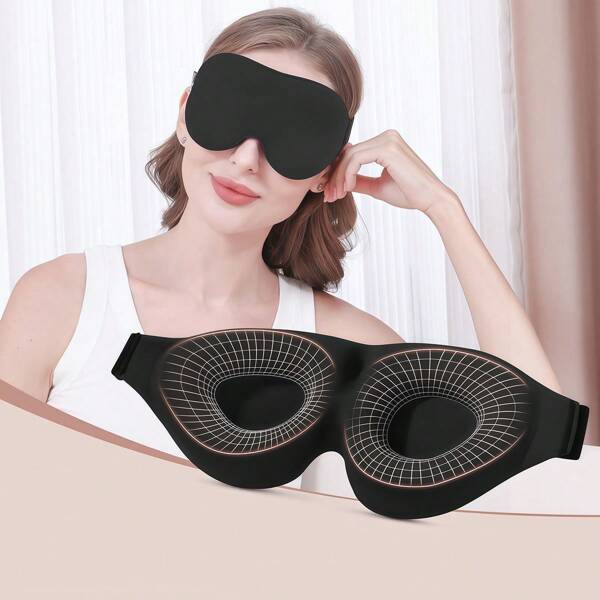 1 pièce Masque de sommeil latéral, masque oculaire 3D complètement ombragé, masque respirant pour le sommeil, masque de nuit sans pression pour hommes et femmes, voyage, sieste et sommeil nocturne