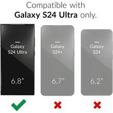 NGB Supremacy Compatible With Samsung Galaxy S24 Ultra Case With Tempered Glass Screen Protector Ring Holder Wrist Strap Girls Women Glitter Floating Liquid Cute Case Rose Gold - RoseGold - View 2