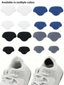 4 sztuki łatek do naprawy butów, naklejka do naprawy cholewki, ochraniacze wkładek do butów Subsidy Sticky, zestaw łatek do naprawy obcasów butów samoprzylepnych, łatki do butów wewnętrznych na dziury, skórzane podkładki pod pięty, akcesoria do naprawy butów - trwałe, odporne na zużycie ochraniacze pięt do trampek, naprawiają wytarte dziury i uszkodzenia podszewki - Wielokolorowe - Zobacz 5