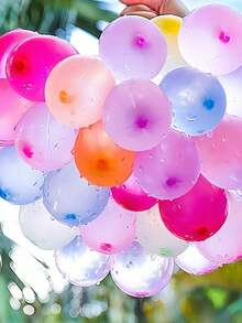 666 个水球快速填充套装，夏季泼水趣味水上派对游戏，家庭户外泳池水上玩具，户外户外水上玩具，朋友，夏日乐趣，泳池，生日派对，泳池日，生日气球 - 彩色 - 查看 8