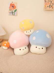 Almohada de peluche con forma de hongo y colgantes, juguete de peluche con forma de hongo relleno y adorable, almohada de peluche con forma de hongo para decoración de habitación y regalo para niños