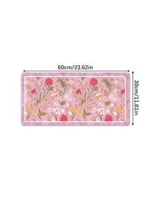 A Pink Flower Rubber Anti-Slip Gaming Mouse Pad For Desktop Computers/Laptops And Laptops, Available In Multiple Sizes - Pink - View 10