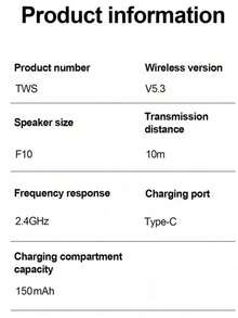 TWS A6S Wireless Bluetooth Earbuds, Noise Cancelling Headphones With Microphone, Compatible With All Smartphones - Blue - View 4