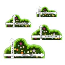 1pc Faux Cashmere Moss Green Floral Pattern Carpet, TPR Non-Slip Backing, Machine Washable, Suitable For All Season Indoor Decoration, Bedroom, Living Room, Bedside, Kitchen, Bathroom, Holiday Gift, Soft And Comfortable, Gradient Floral Print Carpet, Applicable For Spring, Summer, Autumn And Winter, Perfect For Decorating Your Home!