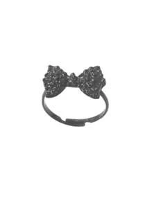 1pc Vintage Fashionable Dark Gothic Style Bowknot Open Ring