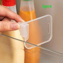 10pcs Refrigerator Organizers - Customizable Kitchen Storage Space Management, Durable Transparent Fridge Side Door Shelf Dividers