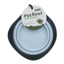 Zusammenklappbarer Reise-Napf für Haustiere, 2-in-1 Silikon Futter- und Wasserschale für Hunde/Katzen, auslaufsicheres faltbares Design mit Karabinerhaken, tragbare Outdoor Fütterungsschale für Wandern/Camping/Roadtrips, perfektes Geschenk für Abenteurer/Reisende, großartig für den Tag des Nationalen Haustiers & Sommerurlaube