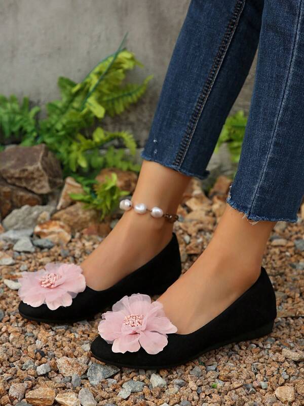 2025 Summer New Fashion Floral Slip-On Casual Flat Shoes For Women