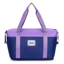 Weekender Bag, Travel Duffel Bag Carry On Overnight Bag With Shoe Compartment, Dry Wet Separation Exercise Portable Shoulder Bag Yoga Fitness Bag Large Capacity Travel Bag Foldable Expansion Bag For School School Accessories School Stuff Travel Essentials Holiday Vacation Bag Luggage Suitcase Travel Bag For Women - Multicolor - View 14