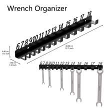 Organizador de pared para montaje de llaves de tubo, accesorios para exhibición y almacenamiento de herramientas