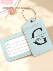 Ayotu Customized Luggage Tags With Letter Names, Travel Cruise Suitcase Label Nameplates, Backpack, Handbag And Schoolbag Nameplate Identifiers, Personalized Card Holders, Travel ID Tags For Business ID Card Holders, Essential For Group Outings, Events, Company Reunion Trips, Business Leisure Customization, Bag Accessories, Birthday Keychains/Keychain Decorations, Treasures Suitable For Travel And Outings - Multicolor - View 16