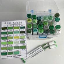 Set de 12 colores MEICLOUR Bolígrafo de doble punta para marcado con aceite, herramienta de dibujo profesional para anime y dibujo a mano, cabeza suave de alto color para estudiantes de arte, alta relación calidad-precio, sin decoloración, de vuelta a la escuela