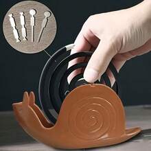 2026 Incense Holder, Snail Shape, ABS Plastic, Home Decor, Mosquito Repellent, Spring/Easter - 黑白 - 查看 2
