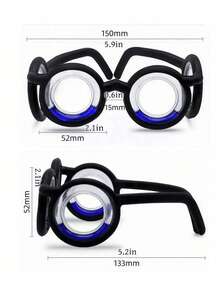 Removable & Portable Anti-Motion Sickness Glasses, Adults & Elderly Outdoor Sports Anti-Dizziness Glasses, Anti-Seasickness & Gaming Dizziness, Accessories Gift Summer Necessity For Women Storage Organizer Gift Travel - Multicolor - View 3