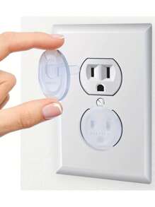 10pcs Baby Electrical Outlet Covers, Childproof Electrical Outlet Safety Plugs, Fit US Power Socket