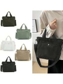 Large Capacity Shoulder Bag For Commuting Casual Bag Simple Fashion All-In-One Tote Bag Shoulder Bag For Girls School
