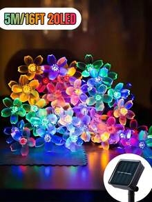 20/50/100 LED 太阳能灯串 - 户外太阳能灯串，适用于花园和庭院围栏、圣诞树装饰、8 种照明模式、IP65 防水、具有童话般的照明环境 - 防风、节能、易于安装，适用于婚礼、派对、家庭、草坪、万圣节、圣诞节和节日装饰（暖白/白色/彩色/紫色）