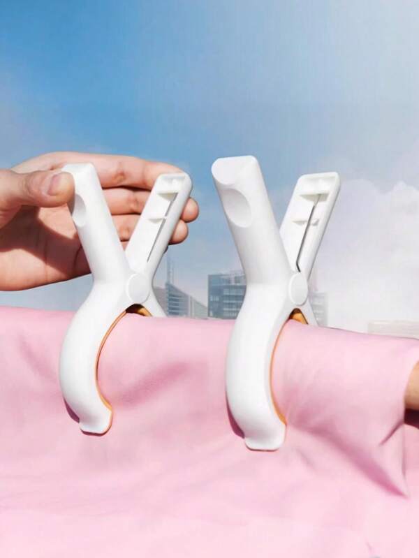 Fixed Clip Windproof Clip Plastic Beach Towel Clips Keep Towels Clothes And Blankets Securely In Place For Drying On Clothesline Or Hanging Rack Clothespins Windproof Clothes Clips Large Size Clothes Pegs For Washing Line For Chair Jumbo Size Plastic Clothes Pegs For Pool Lounger Secure Clips For Beach Chairs
