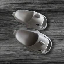 Sandalias de descanso con forma de tiburon ,sandalias resistentes para niños - Gris - Ver 2