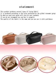 1 件大容量双层防水 PU 皮革化妆包，便携式洗漱用品化妆包，多功能收纳整理包，适合旅行旅行必需品假期暑假返校学校用品包学校旅行包女士化妆包旅行