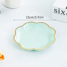 1件/6件金属框架盘子套装，方形托盘，垃圾托盘，骨盘，水果盘，甜点盘，蛋糕盘，小吃盘，早餐盘，厨房用品，厨具，餐具配件 - 彩色 - 查看 13