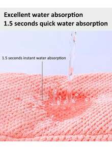 1 包干发巾，带纽扣的干发巾，超强吸水超细纤维卷发巾，女童速干发巾，超细纤维干发巾，宿舍用品，返校化妆工具，学生返校好物，返校用品，旅行度假必需品，女士发饰 - 彩色 - 查看 5