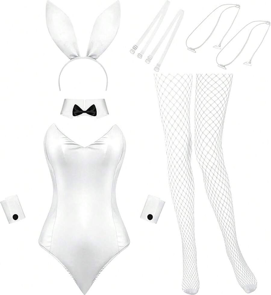 Anime Women Bunny Costume Bunny Outfit Halloween Cosplay Bodysuit Role — free download