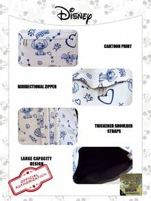 Disney 官方卡通背包 1 件官方授权 | /小熊维尼/史迪奇图案背包大容量书包带笔记本电脑隔层 | 休闲背包 | 运动包 | 卡通包 | 背包 | 学校背包非常适合女性/女孩/学生/青少年/毕业生日常使用、郊游、旅行、购物和返校可爱的背包书包 - 彩色 - 查看 8