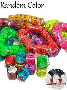 20pcs Bird Leg Bands With Numbers, Pigeon Leg Ring, Parrot Leg Ring, Unique Numbered Identification Rings And Easy-To-Read Color Coding, Pigeon Outdoor Training Sign Ring Bird Accessory - Multicolor - View 10