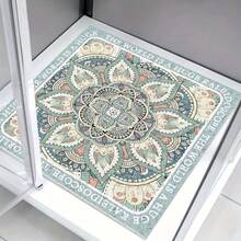 حصيرة الحمام غير الانزلاقية، حصيرة حمام ناعمة مريحة مع فتحات تصريف، حصيرة استحمام من مادة البي في سي بتصميم لوفة للتدليك، للاستخدام في الحمام والأماكن الرطبة، سريعة التجفيف