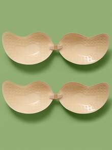 2 Paar Push-Up Klebestirnhalter, wiederverwendbare taillenlose Vorderverschluss-Brustwarzenaufkleber, Unterwäsche und Lingerie Accessoires für Frauen - Verschiedenfarbig - Übersicht 16