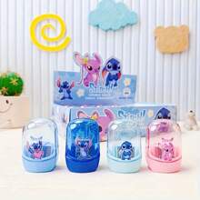1 pièce, Taille-crayon Disney Stitch - Design de personnage mignon, matériau en plastique durable, 3 couleurs au choix (bleu/rose/transparent) - cadeau d'anniversaire préféré pour les écoles, les bureaux et les fans de Disney
