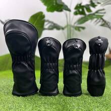 Funda clásica negra para cabezal de palo de golf: un accesorio de golf duradero, impermeable y que proporciona la mejor protección para tu palo de golf.