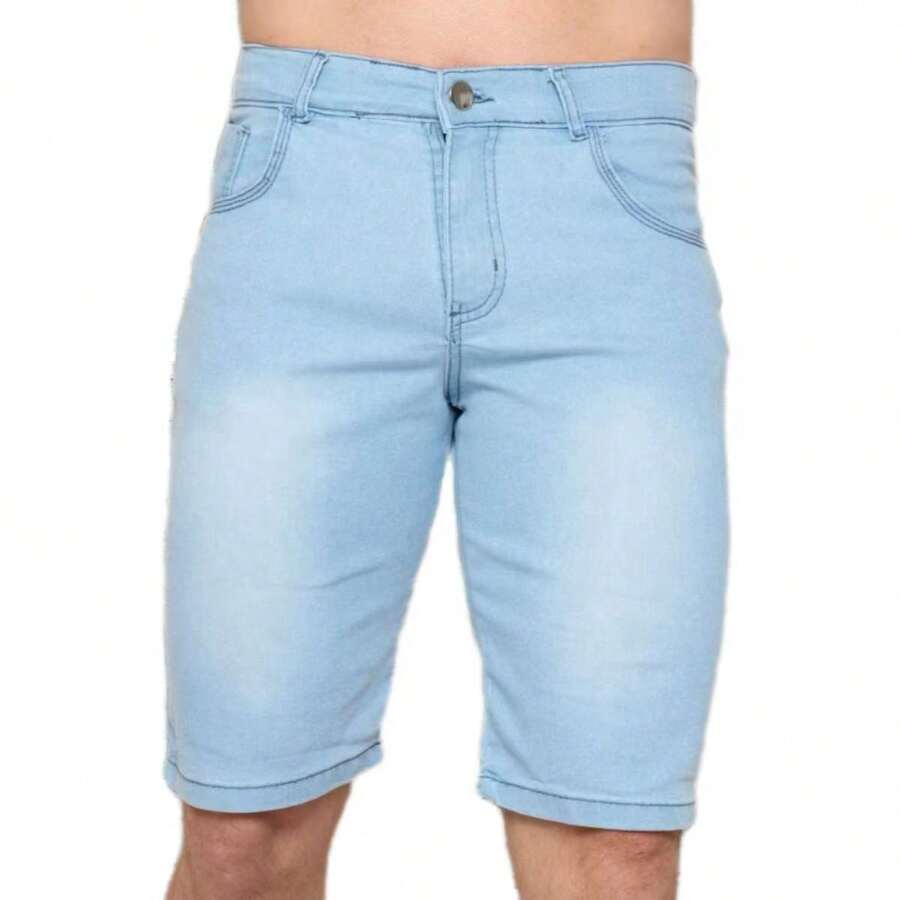 Premium Skinny Button Pocket - Light Wash - View 1