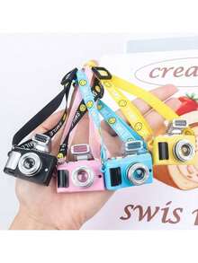 5-Piece Set Of Doll Smiling Face Strap, Woven Tape, Glowing Sound Camera Pendant, Master Dog Simulation Mini Camera Backpack, Cloth Simulation Camera Backpack, Clothing Accessories (Camera Only, Not Including Dolls, Clothes, Shoes) - Multicolor - View 7