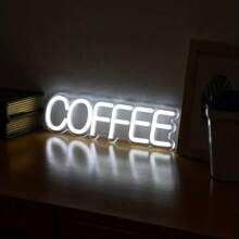 1pc Coffee Night Sign Modern Letter Design LED Night Lamp For Home, Coffee Shop, BAR