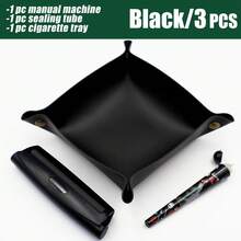 6 种颜色可选 | 2 件套 - 卷烟机 + 塑料密封容器 | 3 件套 - 卷烟机 + 塑料密封容器 + 烟嘴 | 适用于 110 毫米手卷香烟 | 便携式卷烟套装 | 实用卷烟配件 | DIY 工具 | 生日礼物 - 彩色 - 查看 12